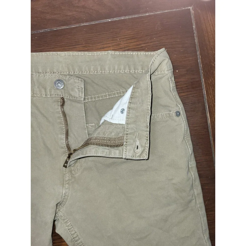 Levis 512 Mens Slim Taper Khaki Tan White Tab Stretch Jeans 29x30
